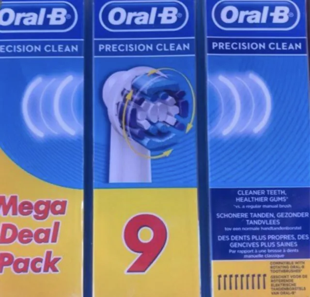 Oral B Precision Clean Lot De 9