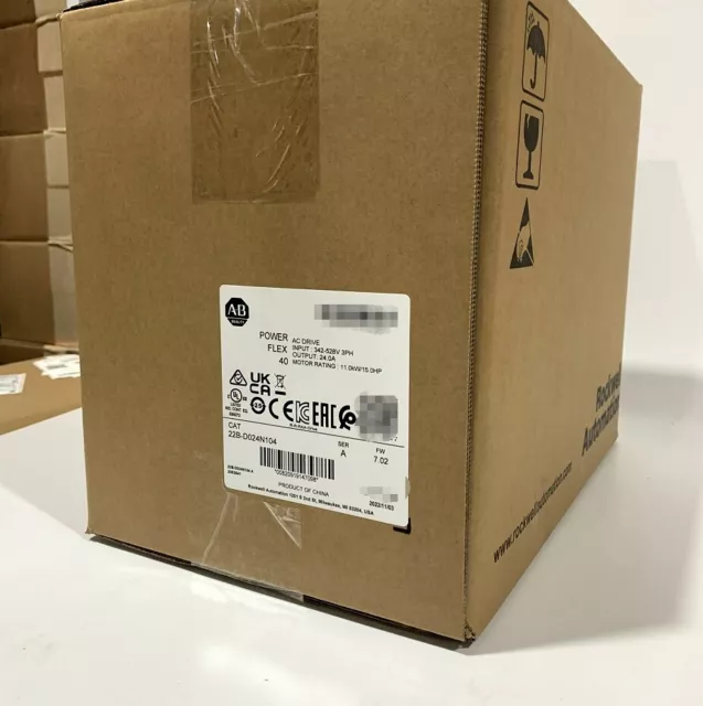 Allen-Bradley 25B-D037N114 PowerFlex 525 AC Drive Ser A Factory Sealed New