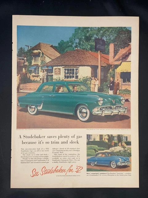 Magazine Ad* - 1952 - Studebaker Commander - (#2)