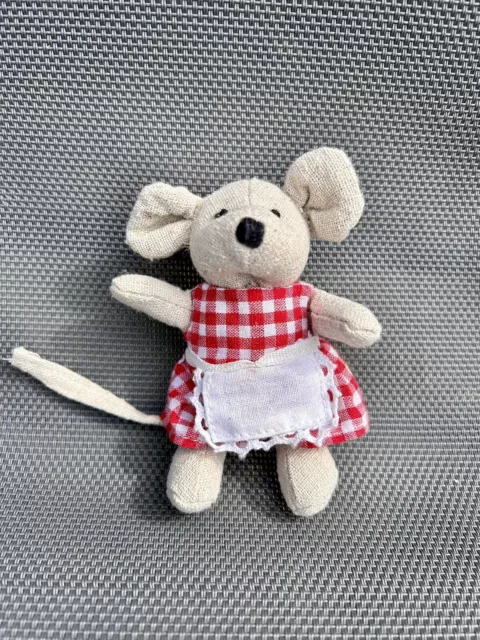 Powell Craft Gingham Ragdoll Mouse Soft Toy Plush