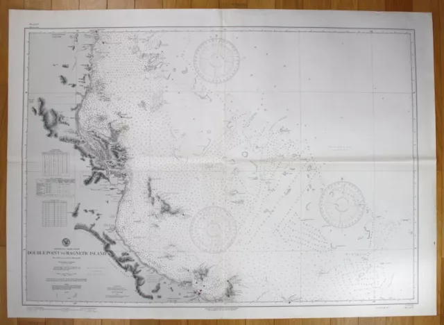 1943 Australia - East Coast - Double Point To Magnetic Island Australia Map