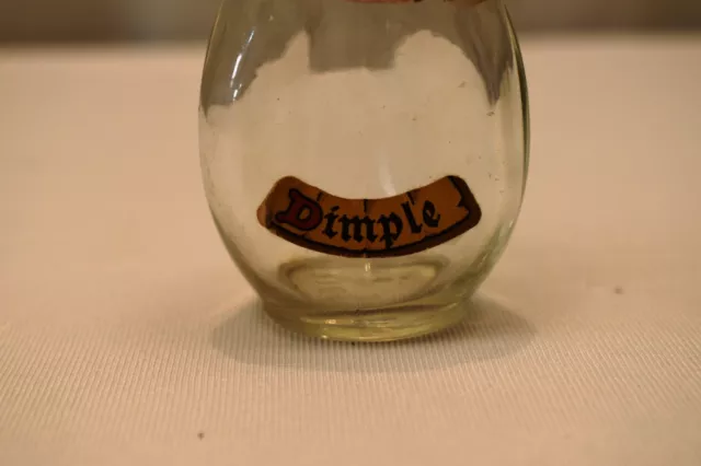 Vintage Dimple Old Blended Scotch Whisky Bottle Miniature Sample Advertising "8 2