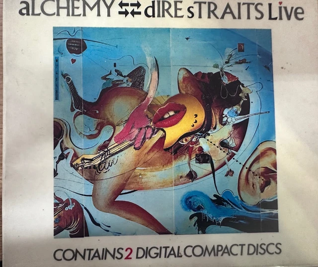 DIRE STRAITS - Alchemy Live 2 x CD Slipcase Box 1984 Phonogram West Germany Blue