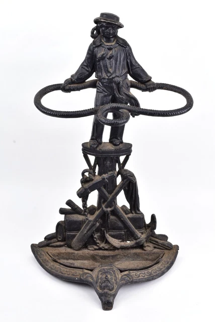Antique Cast Iron Jack Tar Umbrella Stand