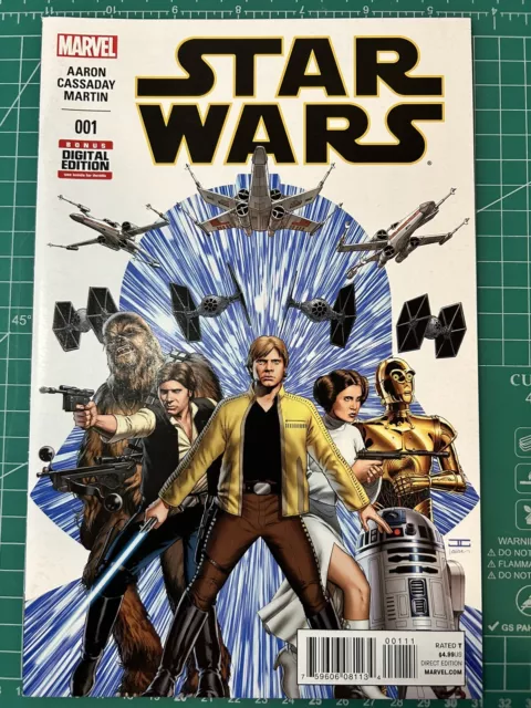 Star Wars #1 1st Print VF/NM Marvel Comics 2015 Jason Aaron Cassaday