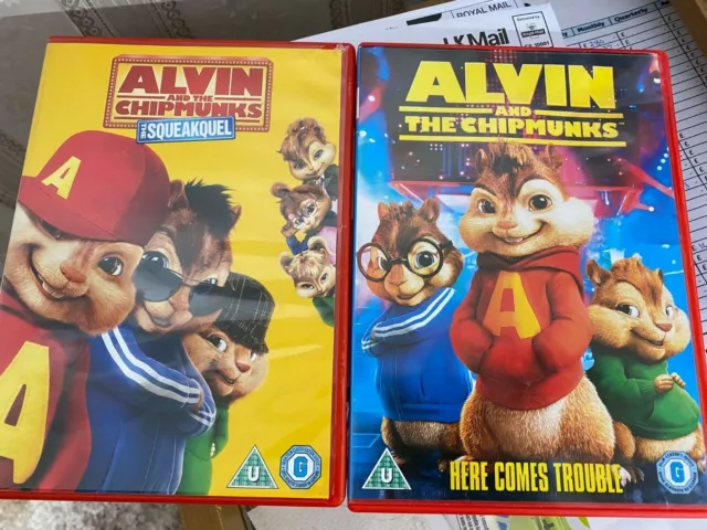 ALVIN & THE Chipmunks DVD Package. 2 Movies. Here Comes Trouble & The