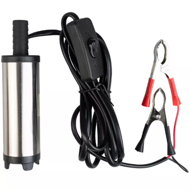 12V Small Diesel Transfer Pump 51Mm Electric Fuel Oil Water 12L/Min With Filter