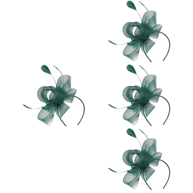 4x Accessorio per capelli Tea Party Cappello Tea Party Fascinator