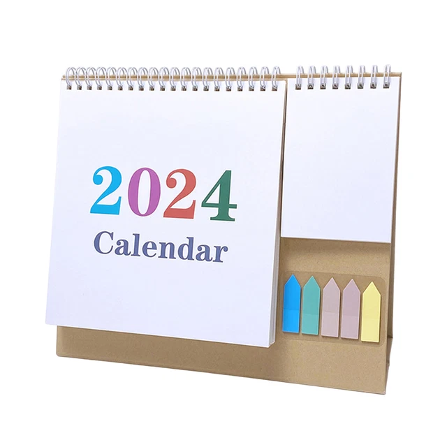 STUDENTS DESK CALENDAR 2024 Desktop Calendar 2024 Desk Calendar Twin