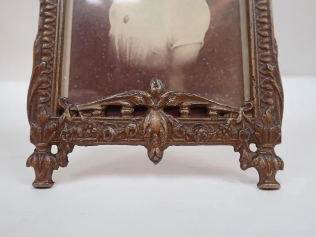 Ancien cadre porte photo décor colombes et noeud  Style Louis XVI / années 1910 3