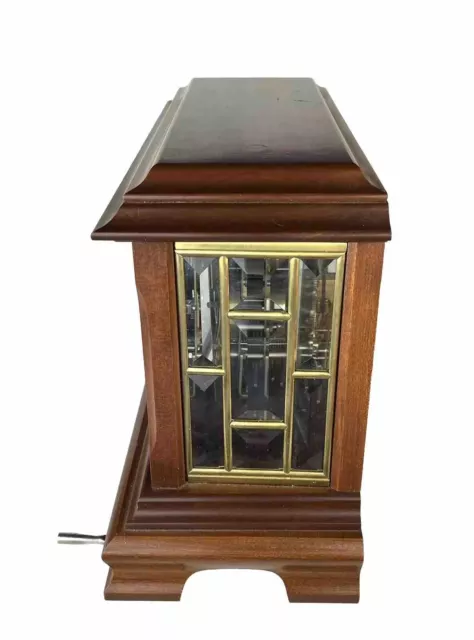 Ansonia 315 Musical Chiming Mantle Clock w. German Movement In Hardwood Case 3