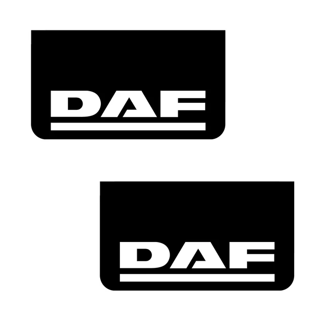 DAF Van Hgv Truck Rear Mudguard 36x64 CM Smooth PVC Black Flap De