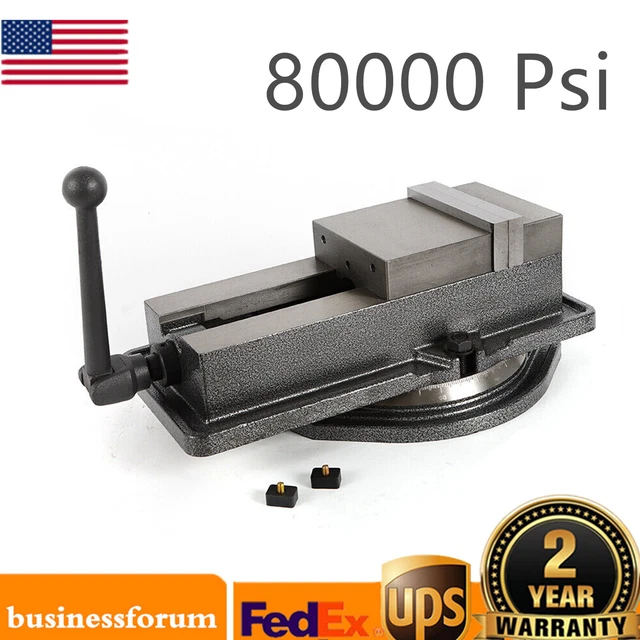 5inch Milling Machine Swiveling Base Hardened Metal CNC Vise Lockdown Vise