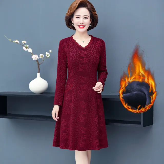 Chinese Traditional Qipao Dress Mum Wedding Party Cheongsam Festival Frock Gowns