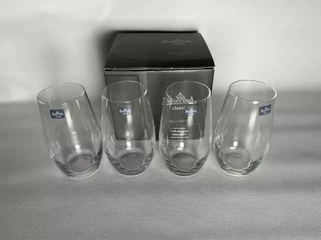 ROSENTHAL CLASSIC Belcanto Longdrink Gläser,  4 Wasser Gläser Neu in OVP 2