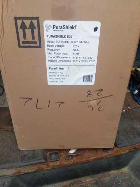 New Purashield 500 Air Purifier. Factory Sealed Box