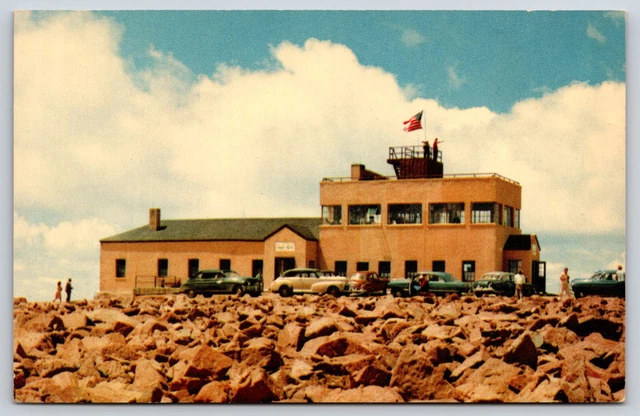 PIKES PEAK CO-COLORADO, Highway Summit House, Antique Cars, Vintage
