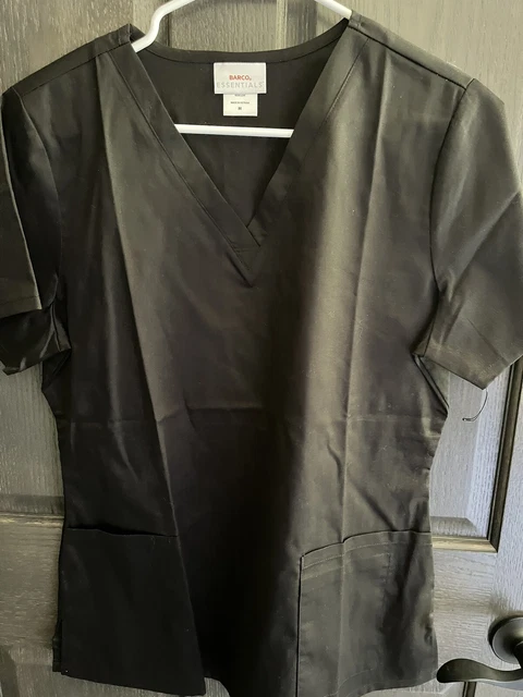 Barco essential black m medium scrub top
