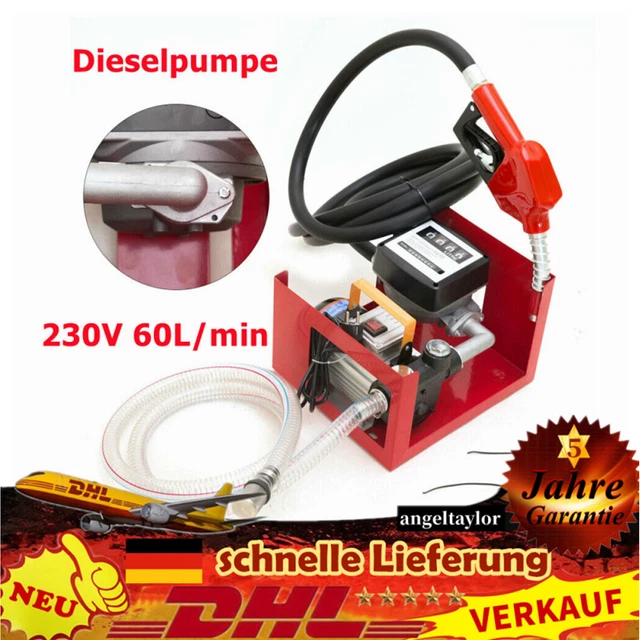 220 V 550 W pompa diesel contatore pistola erogatore pompa olio combustibile stazione di servizio 60 L/min