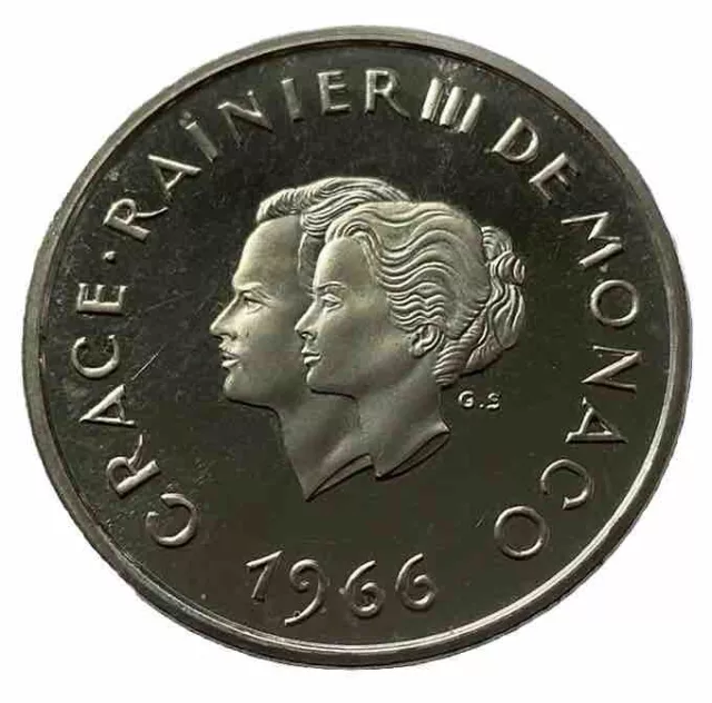 Monaco - Proof 10 Francs 1966 - Rare - Mintage 1000 - Coin.