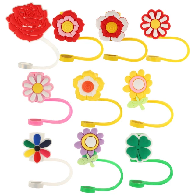 10 piezas adorable cubierta de tiras de dibujos animados cubierta de lavado patrón floral