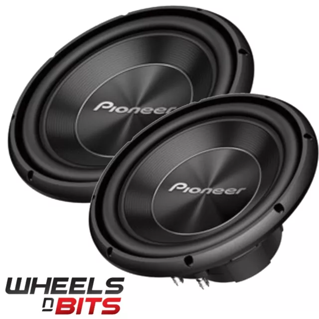 2x Pioneer TS-A300D4 12" Inch 30cm 1500 WATTS Dual Voice Car Sub Bass Subwoofer