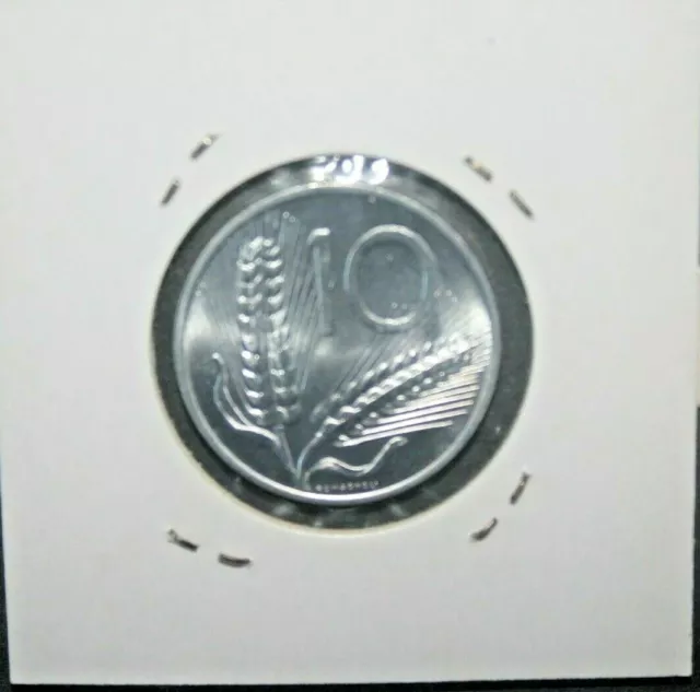 Italia Repubblica 1968 Moneta Lire 10 Spighe Nuova Fdc (C.0)