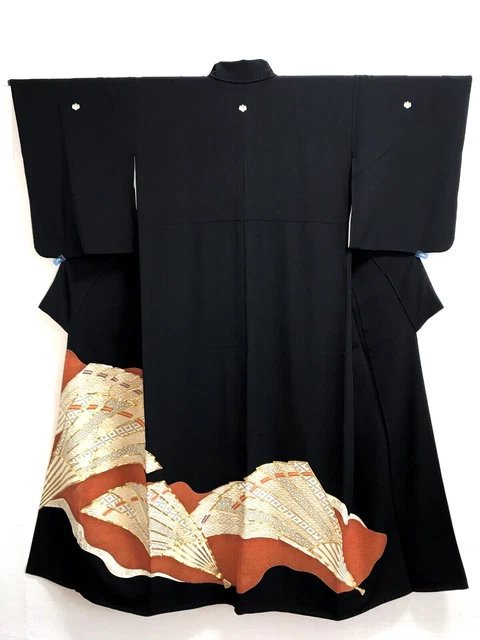 Vintage Embroidered Japanese  Women's Kimono " TOMESODE" (T01)