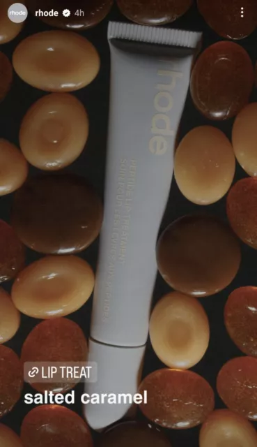 Rhode By Hailey Bieber Peptide Lip Treatment Salted Caramel Full Size 10ml 3 Oz