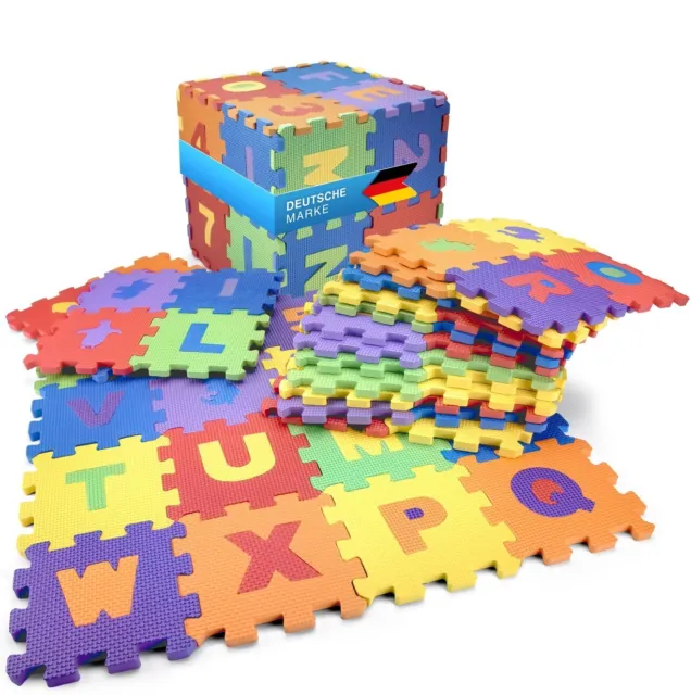 Puzzlematte Kinderspielteppich   118 x 132 cm 72 Teile
