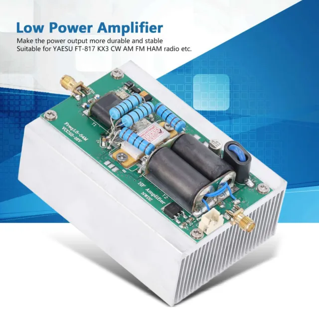 (50 W) Amplificatore di potenza HF 3-5 W Amplificatore a bassa potenza ingresso PVC e lega di alluminio