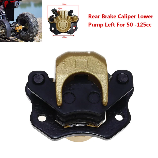 1PC Motorcycle ATV Rear Brake Caliper Lower Pump Left Part For 50-125cc Golden