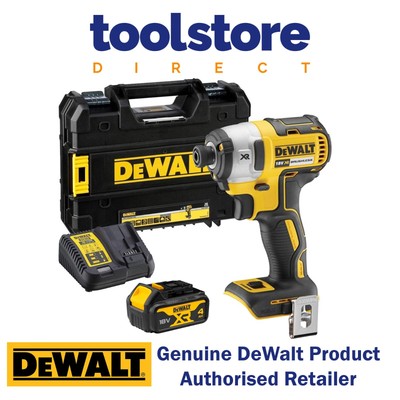 DEWALT DCF887N 18V Senza Spazzole Autista Impatto 1x 5Ah BATTERIA DCB184 Custodia caricabatterie, 