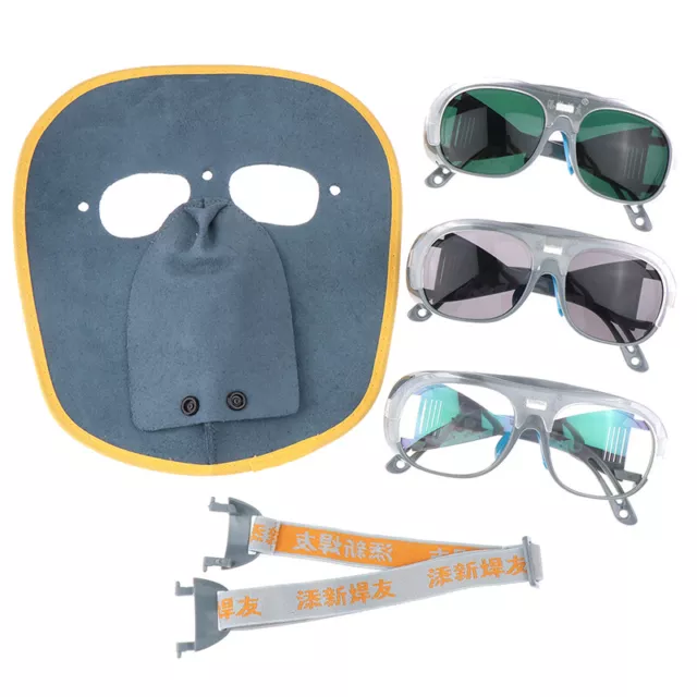 Gas Argon Arc Welding Protective Glasses Welder Goggles With Cowhide Ma7H