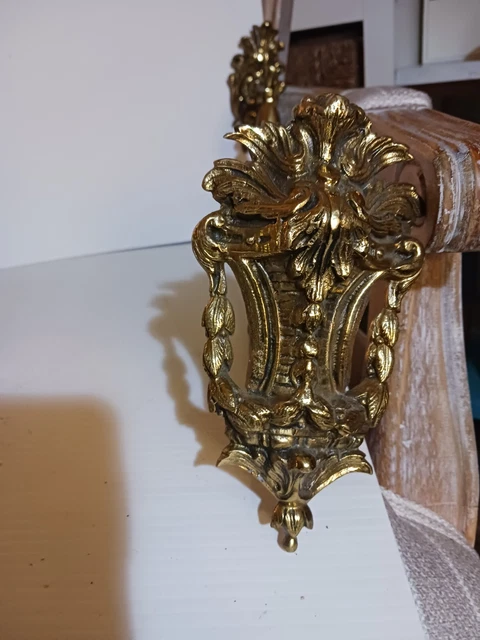 Vintage Ornate Brass Hanger
