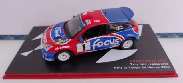 FORD FOCUS WRC Rally de Cangas del Narcea 2002 - Die Cast Model Scale  1:43