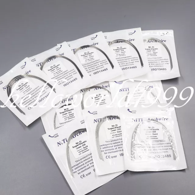 50 Packs Dental Orthodontic Super Elastic Wire Ovoid Form Niti Round Arch Wires