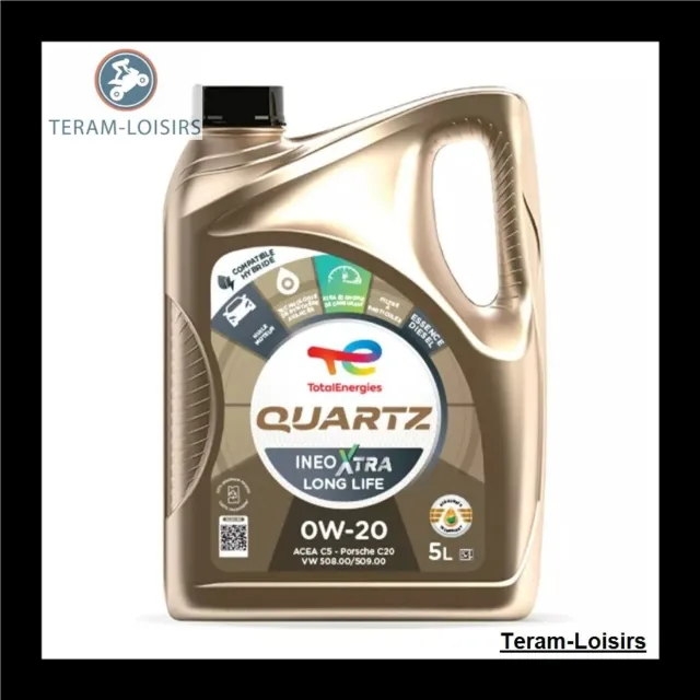 Huile TOTAL QUARTZ INEO X LONG LIFE 0W-20 / 5 Litres / PORSCHE C20 3