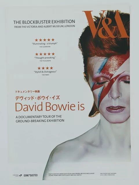 DAVID BOWIE IS JAPAN CHIRASHI movie flyer mini poster