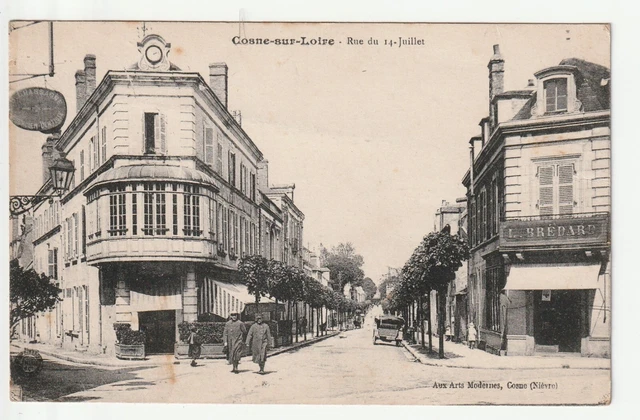 COSNE SUR LOIRE - Nievre - CPA 58 - Maison Brédard rue du 14 Juillet