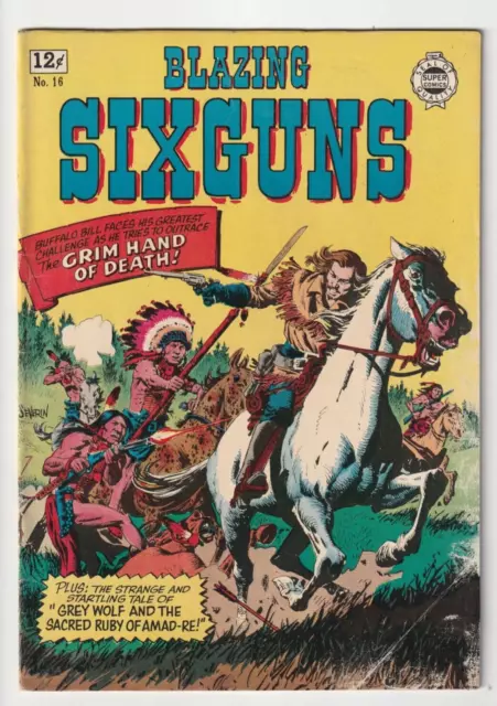 Blazing Six Guns #16 (Super Comics 1964) VG/FN Silver Age $.12 Western Adventure