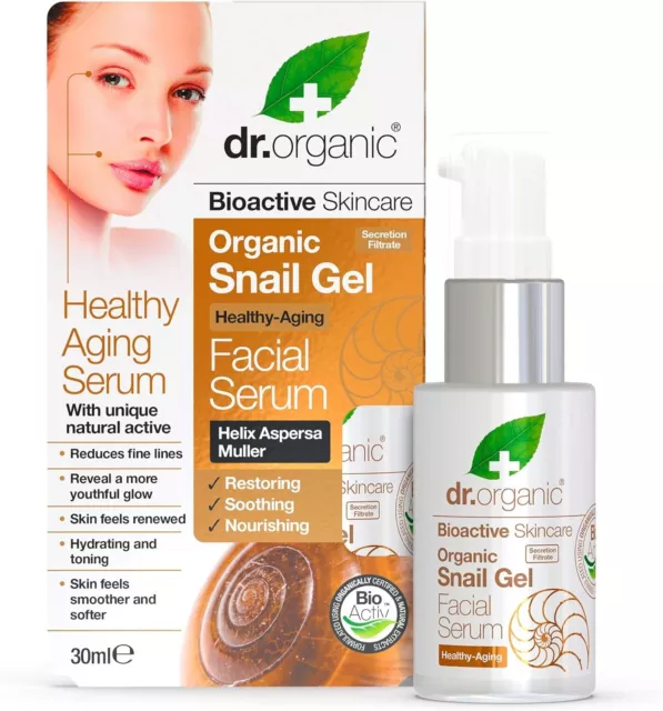 Dr. Organic Caracol Gel Healthy-Aging Cara Serum Hidratante Alivio Recupera Tono