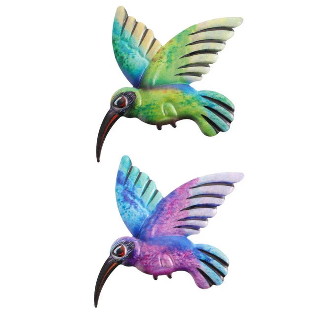 2 stücke Hummingbird Form Anhänger Wandbehang Dekore Gartenszene Layout Dekore