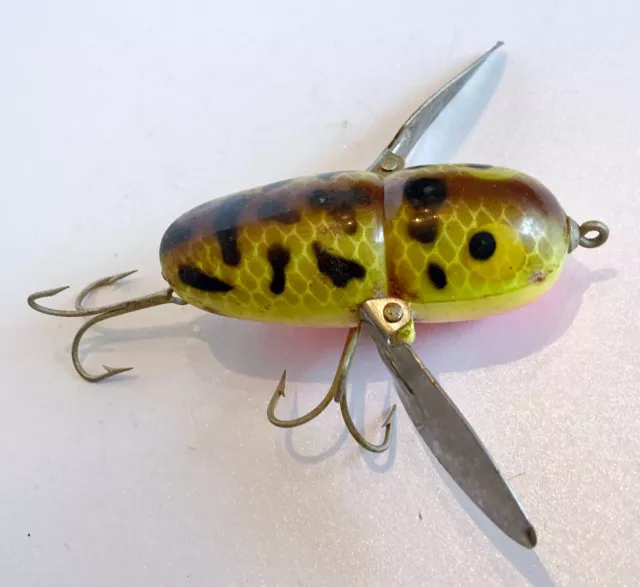 NICE 1980s Heddon Crazy-Crawler Spook BROWN CRAWDAD BRS Tough Color!