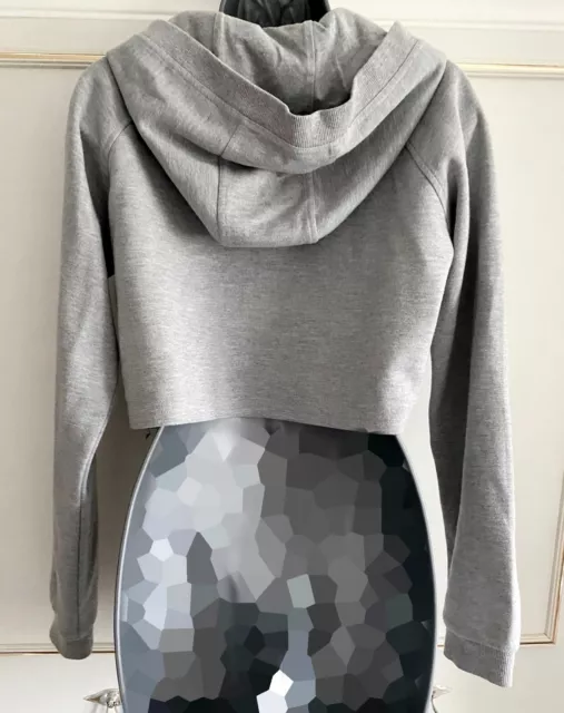 USA Pro Grigio Logo Tagliato Felpa con Cappuccio Donna Ragazze 3
