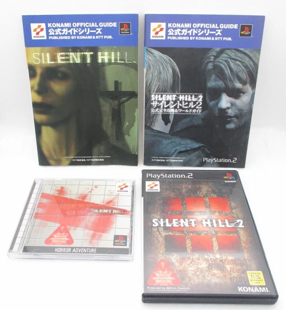 PS1 SILENT HILL & PS2 2 W / 2 Guide Livre Japon Import Konami Horreur
