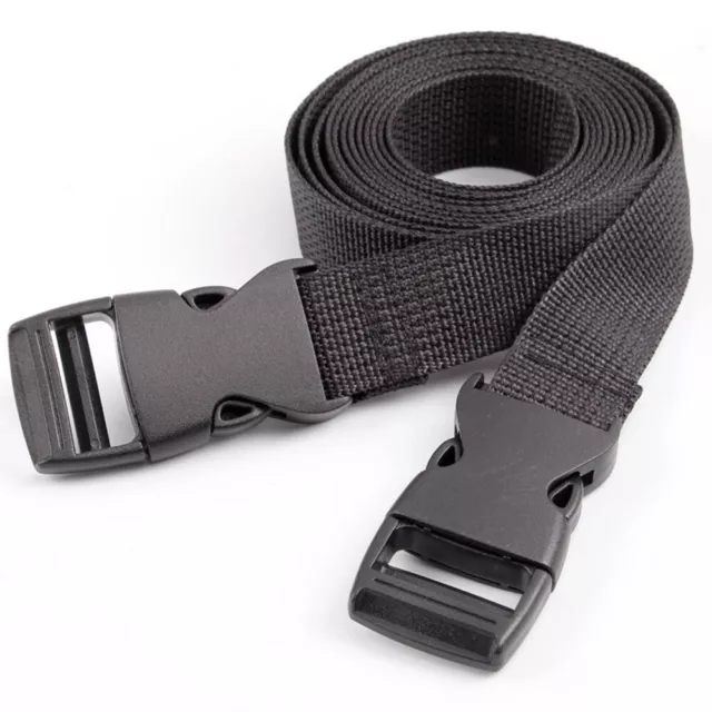 2X Adjustable Luggage Packing Strap Belt Nylon With Quick Release Buckle Set