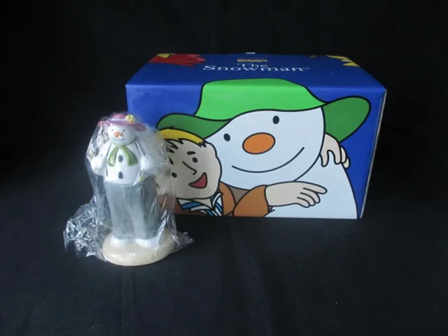 Coalport Snowman Figure The Snowman , 1St Edtion  - Boxed ,Never Displayed