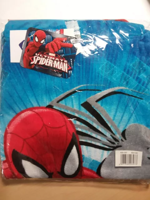 Serviette poncho capuche enfant Spider-Man  60x120cm - MARVEL - 820-307