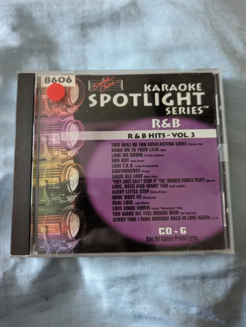 Sound Choice Karaoke Spotlight Series R&B Vol 3 SC-8606 CDG